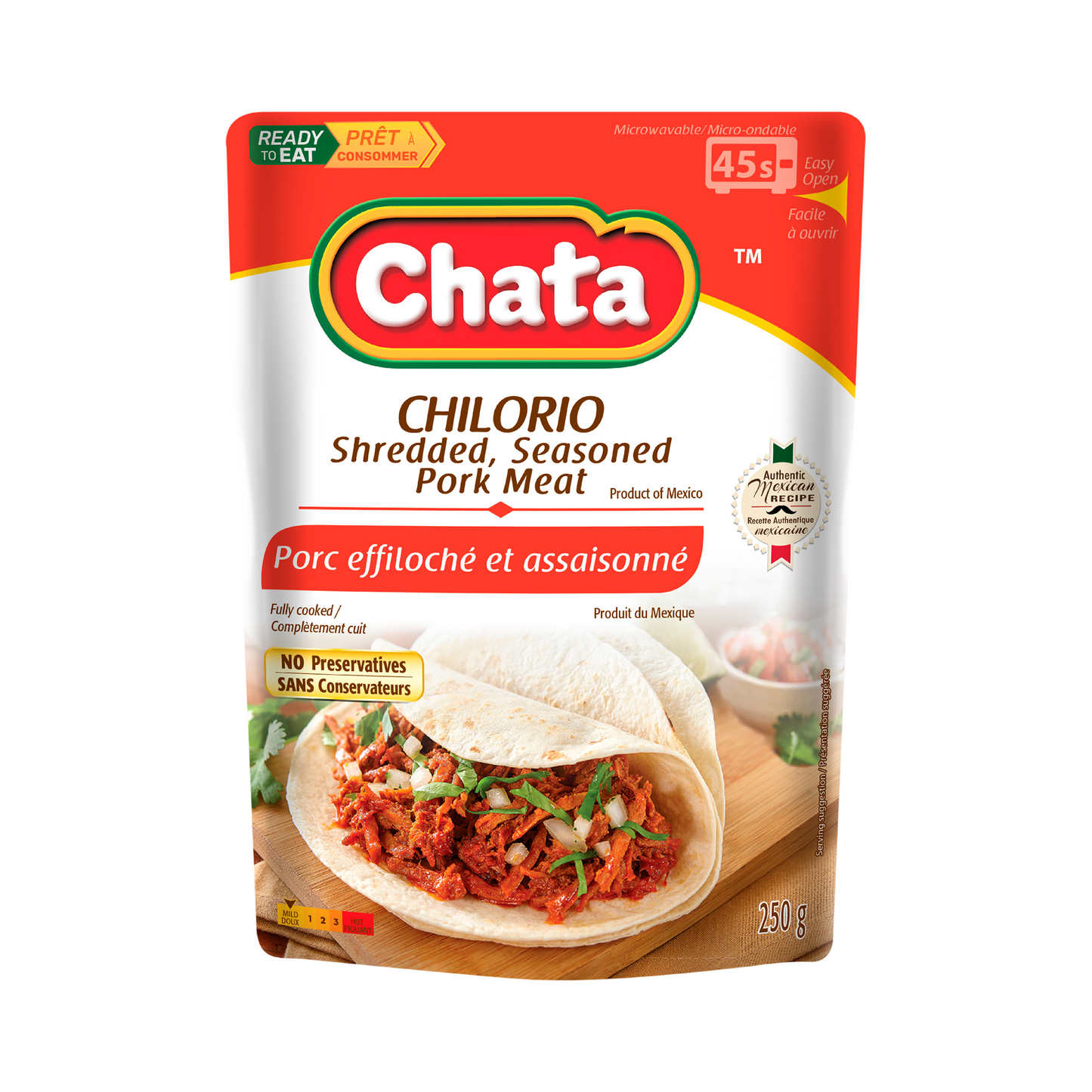 Chata® Chilorio Shredded Seasoned Pork Meat 250g