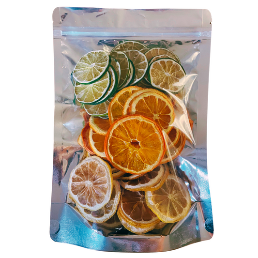 Dehydrated Citrus Variety Pack – Lemon, Lime & Orange Slices | All-Natural & Preservative-Free | Cocktail Garnish, Tea, Baking & Décor