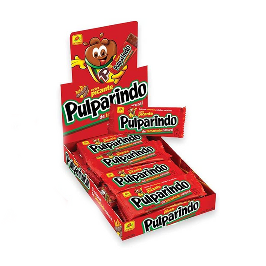 De la Rosa® Pulparindo, Bonbons Chauds et Salés au Tamarin, Saveur Extra Piquante (20 Unités)