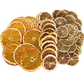 Assortiment d'agrumes déshydratés – Tranches de citron, citron vert et orange | Entièrement naturel et sans conservateur | Garniture pour cocktails, thé, pâtisserie et décoration